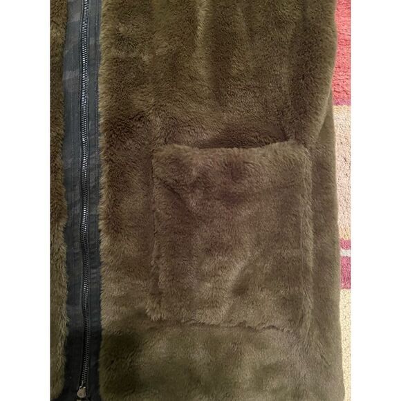 DL1961 Phoebe Camo & Faux-Fur Reversible Jacket Size Large - Picture 8 of 16